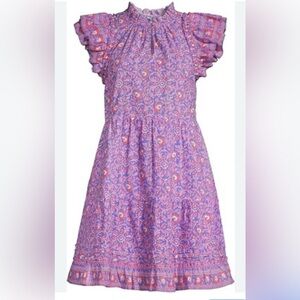 Vineyard Vines Pink and Purple Patterned Mini Dress